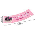 Big Eyes Hamster Meme Sticker Cute Hamster Bumper Sticker for Car Weather-resistant Decal for Suv Truck Adorable Hamster Decoration for Vehicle Body Waterproof Car Accessories Sad Hamster Bumper. 
