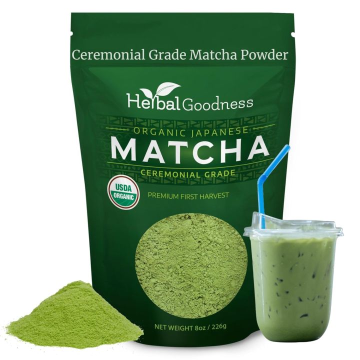 Matcha Organic Green Tea Powder - Japanese Ceremonial Grade Matcha ...
