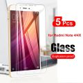 5Pcs Tempered Glass For Xiaomi Redmi Note 4 4X 4A Screen Protector For Xiaomi Redmi Note 4X Glass Transparent Film 9H. 
