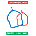 Kolachipets Bird Swing Set – Colorful Hanging Swings (Pack of 2/3/4) for Budgies, Parrots, Lovebirds, Cockatiels, Finches. 
