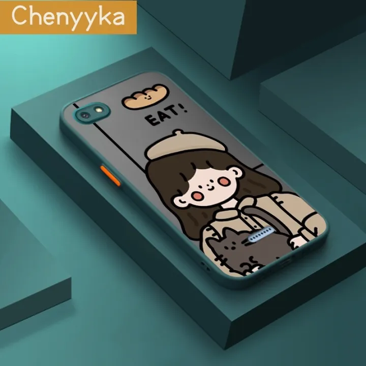 chenyyka%20For%20Redmi%206A%20Case%20Fashion%20Pet%20Hugging%20Girl%20Thin%20Edge%20Frosted%20Transparent%20Hard%20Cases%20Shockproof%20Casing%20Full%20Cover%20Protect%20Case%20-%20Image%205