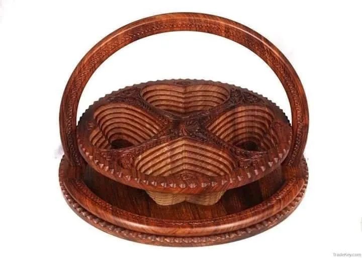 WOODEN%20GOLD-Wooden%20Handmade%20Antique%20Dry%20Fruit%20Basket%20with%20Folding%20Trivet-%20Wooden%20Hand%20Carved%20Dry%20Fruit%20Basket%20Foldable-High%20Quality-Different%20Design%20Will%20be%20Send%20based%20on%20availability%20-%20Image%204