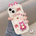 Cartoon 3D Doll Cute Strawberry Bear Lotso Phone Case For Redmi Note 12 10 11 9 8 10s Pro Max Redmi 9T 10C 9A A1 A2 10A POCO X5 M3 C55 MI 12 11 Lite Fashion Lovely Animals Wavy Curved Edge Soft Cover. 