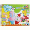 COLOR CLAY DIY ICE CREAM PARTY PLAYSET. 