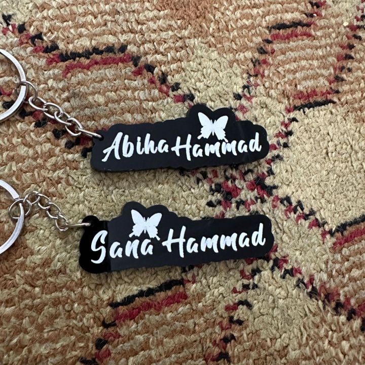 Name Keychains For Girls Customized Acrylic Cut Name Keychain For Boys And Girls