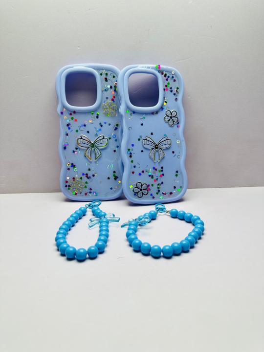 Infinix%20Smart%209%20/%20Smart%209%20HD%20%20Back%20Cover%20For%20Girls%20-%20Wavy%20Case%20With%20Fancy%20Key%20Chain%20-%20Mobile%20Charm%20Cover%20-%20Chain%C2%A0bracelet%C2%A0Case%20-%20Image%204