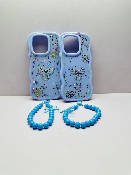 Infinix%20Smart%209%20/%20Smart%209%20HD%20%20Back%20Cover%20For%20Girls%20-%20Wavy%20Case%20With%20Fancy%20Key%20Chain%20-%20Mobile%20Charm%20Cover%20-%20Chain%C2%A0bracelet%C2%A0Case%20-%20Image%204