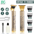 T9 Trimmer, Vintage T9 Trimmer, T9 Hair Clipper & Hair Trimmer, USB Rechargeable Beard & Hair Clipper, Professional Hair Clipper, Zero Gap Baldhead Beard Shaver, T9 T-Shaped Blade Hair Clipper With 4 Clips.. 