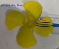Mini Plastic 3-Wings Propellers Non Breakable / 3 Wings Fan DC /4 Wings Fan DC 3v to 12v / DIY 4 blade plastic fan for projects - plastic propeller. 