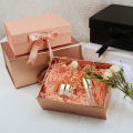 Magnetic Flip ribbon Gift Box Folding Box Black for Birthday Holiday Gifting Party Supplies Cardboard Box Factory Direct Sales. 