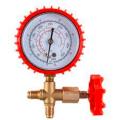 Refrigerant Pressure Gauge Air Conditioning Recharge Pressure Gauges Manifold Gauge Manometer Valve for R12 R502 R22 R410 R134A. 