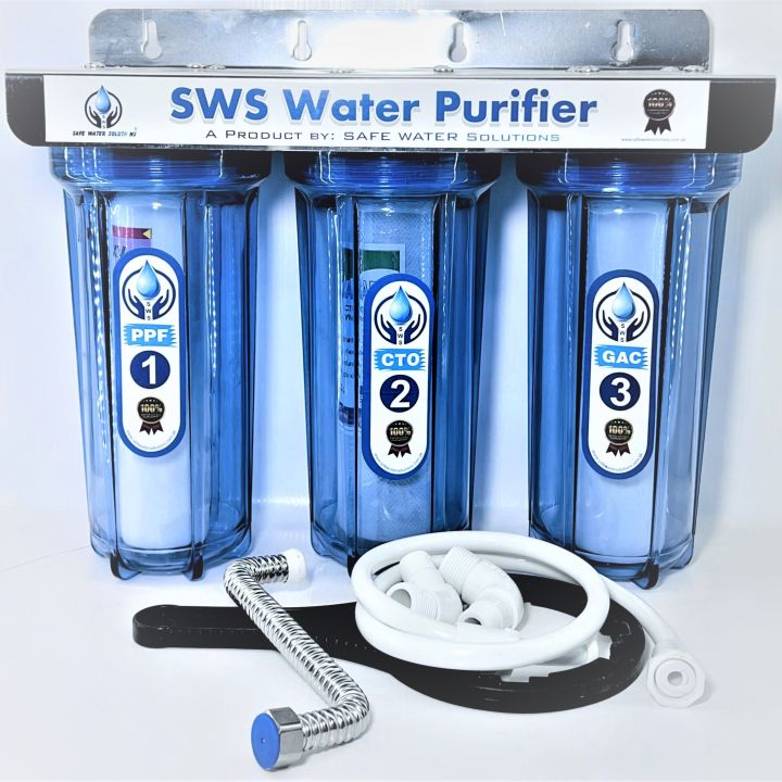 3 stage Water filter/ Water purifier for home/ Domestic Water Filtration