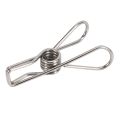 NANLIY-24 Pcs Stainless Steel Wire Clip, Multi-Function Clip, Utility Clip Pins Hang Clip Office Fastener, Metal Wire Clip for Clothes Clothes Drying. 
