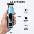 Hair Trimmer for Men Rechargeable Beard Trimmer Professional Cordless Hair Clipper and Shaver with Transparent T Blade and LED Display USB Charging Barber Grooming Kit for Mustache and Hair Cutting Machine. 