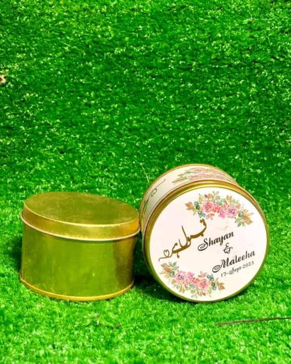 Golden Tin Bidh Boxes