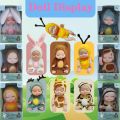 Realistic cute Baby Dolls Cute Small Baby Doll with Animal Clothes mini size  Doll  Suitable for Baby Gifts for Boys and Girls  Birthday Gift. 