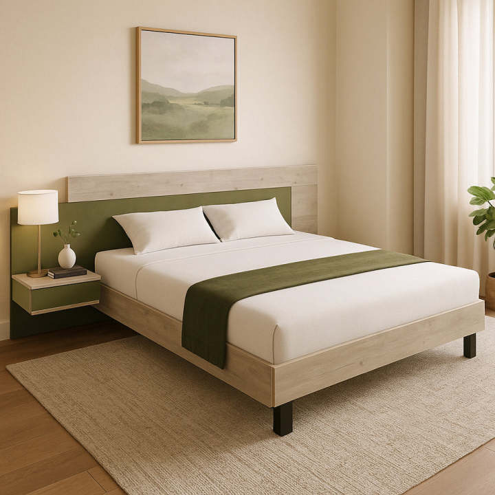 Hyphen Bed with 2 sides Table
