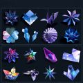 OUMERY 200 Sheets Galaxy Space Stars Pattern Origami Paper, Double Sided Colored Origami Paper for Arts Crafts (6X6inch). 