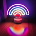 LED Night Light USB Rainbow Light Romantic Ins Heart Night Light Bedroom Sleep Light. 