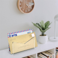 Acrylic Mail Holder Mail Organizer Countertop,Letter Holder for Desk Envelope Holder Mail Sorter Stand for Home Office Easy to Use 15.3x10.1x6cm. 