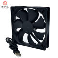 New mute 12025 5V 12CM USB fan chassis router set-top box cooling fan. 