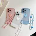 Korean Cute Candy Love Bracket Bracelet Transparent Phone Case For iPhone 13 12 11 Pro XS Max X XR Kawaii Shockproof Soft Cover. 
