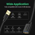 UGREEN USB Extender, USB 2.0 USB 3.0 Extension Cable Male to Female USB Cable High-Speed Data Transfer Compatible with Webcam, Gamepad, USB Keyboard, Mouse, Flash Drive, Hard Drive, Oculus VR, Xbox. 