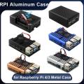 Raspberry Pi 4 Aluminium Metal Case Raspberry Pi 3 Dual Fan Case+Cooling Fan+Heat Sinks Enclosure for Raspberry Pi 4B/3B Plus/3B. 