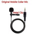 Mic 3.5mm Clip Microphone Collar Mike for Voice Recording Lapel Mic Mobile, PC, Laptop, Android Smartphones, DSLR Camera Microphone Microphone (Black) Microphone. 