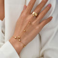 Ethereon Circlet Hand Chain Set Long-lasting Friendly to Skin Women Circlet Bracelet Set. 