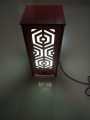Table Lamp, Wooden Square Laminated MDF, Laser Cut, Home Decor. 