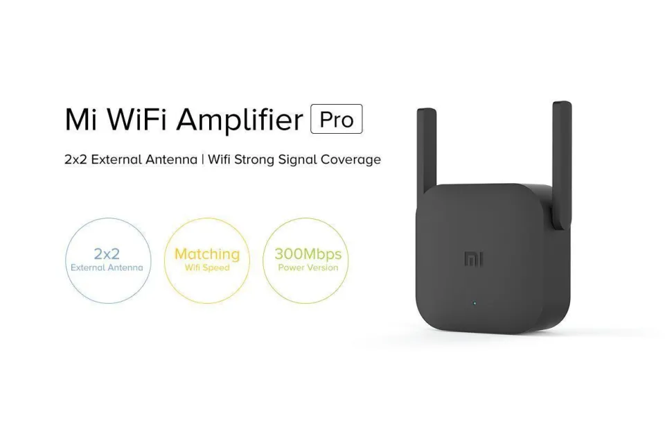 NEW Xiaomi Mi WiFi Amplifier Pro 300M Mi Amplifier Network Expander Router Power Extender 2 Antenna Daraz.pk