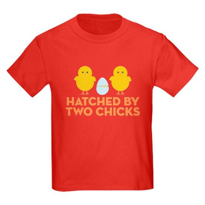 Hatched By Two Chicks Light Kids T-Shirt