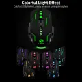 Professional RGB Wired 3600 DPI Competitive Gaming Mouse With Free Pad - 6 Programmable Buttons For Computer & Laptop. 