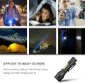 USB Rechargeable Flashlight T6 Tactical Mini 350 Lumens Portable Zoomable with 3 Light Modes. 