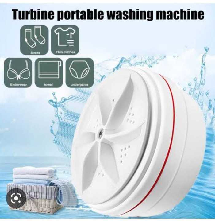 Mini Portable Ultrasonic Turbine Washing Machine USB Powered