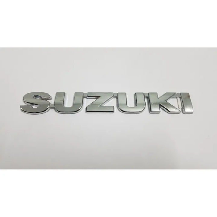 Suzuki Monogram Badge Suzuki Car Chrome Silver Logo
