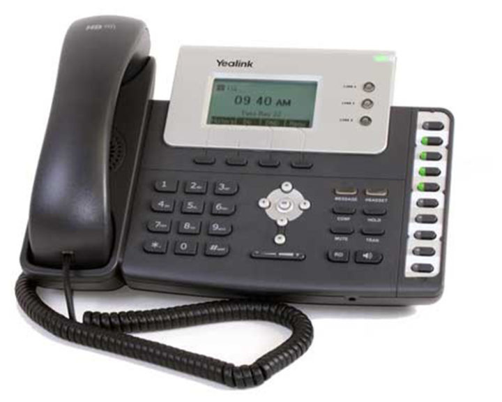 Refurbished IP Phone Yealink T26P with Power Adaptor POE