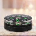 Oil Filled Button Compass - Ultra Compact 20mm - Mini SAS Survival Bushcraft - Black. 