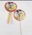 MICKEY MOUSE CUPCAKE TOPPER PACK OF 10 CUPCAKE TOPPERS. 