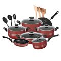 Sky-x Non Stick GL Cookware Gift Set Heavy Weight Best Quality Non stick-18Pec Black,Grey,Mehroon. 