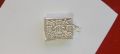 Plain Rectangle Pure Silver Taweez Locket Necklace(Holy Quran Shape ) made Pure silver.. 