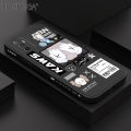Hontinga for OPPO A53 2020 Case Cartoon Magazine Style Side Design Back Cover Soft Square Edge Liquid Silicone Phone Cases. 