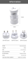 Universal Travel Adapter Power Socket Converter Electric Plug Phone Laptop for All Countries 2 Round Pin Charger Converters. 