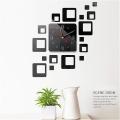 3D Wooden Wall Clock,Wooden Watch DIY Design Decoration Clocks Square Wall Clocks New Design Creative Clocks for Home Living Room and Offices and for Gifts. 