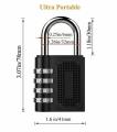 2x Weatherproof Security Padlock Outdoor Heavy Duty 4-Digit Combination Lock. 