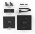 True Wireless Earbuds VAVA Bluetooth 4.1 Wire-Free In-Ear Headphones (12 Hours Playtime with the Portable Charging Case, 3 Sets of Ear Buds, Built-In Microphone). 