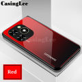 For infinix Smart 8 Pro Case Gradient Mirror Tempered Glass Protector Hard Cover For infinix Smart 8 Pro Back Cover Phone Cases. 