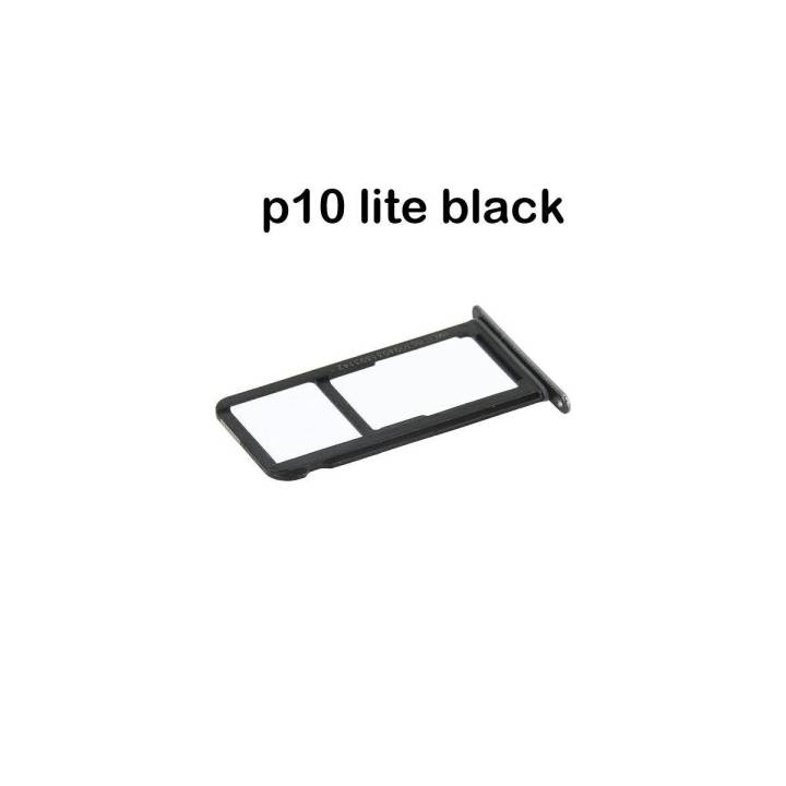 Huawei P10 Lite Black Sim Card Tray And Micro SD Card Slot Holder