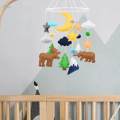 Crib Hanging Toys Sensory Toy Photography Props Baby Crib Mobile for Nursery. 